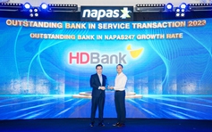 HDBank được vinh danh về tốc độ tăng trưởng giao dịch NAPAS 247