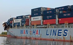 TP.HCM: 2 tàu container va chạm trên sông, nhiều người thoát nạn