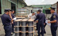 Hơn 40 container dây cáp điện khai hàng Trung Quốc, gắn mác 'Made in Vietnam'