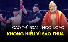 Vẻ ngơ ngác của cao thủ Nhu thuật Brazil khi bị xử thua võ sĩ Việt Nam