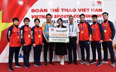 Herbalife Việt Nam thưởng nóng cho các vận động viên đạt Huy chương Vàng tại SEA Games 32