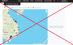 Hãng vận chuyển Ninja Van dùng bản đồ Việt Nam thiếu hai quần đảo