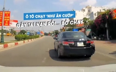 Ô tô Honda Accord chạy 'như ăn cướp', gây tai nạn trên quốc lộ rồi bỏ chạy