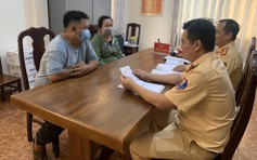 Xử phạt 2 'cò mồi' được thuê cảnh giới giúp xe quá tải trốn CSGT Tây Ninh