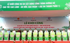 Khởi công tuyến cao tốc An Hữu - Cao Lãnh hơn 27 km