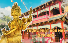 Chiêm bái tượng Phật 4 mặt ở TP.HCM được thỉnh về từ Thái Lan