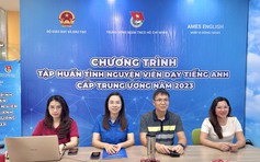 Tập huấn cho hơn 200 tình nguyện viên dạy tiếng Anh trong chiến dịch tình nguyện hè