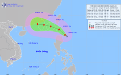 Bão Sao La: Gió mạnh cấp 16, vào Biển Đông chiều tối nay