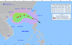 Bão Sao La vào Biển Đông gây gió mạnh cấp 16, sóng biển cao 10 m