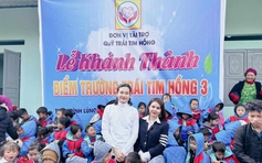 Vợ chồng diễn viên Luân Nguyễn - Nguyễn Bảo Châu đồng hành làm thiện nguyện