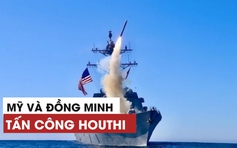 Những hình ảnh đầu tiên về cuộc tấn công của Mỹ, đồng minh vào lực lượng Houthi ở Yemen