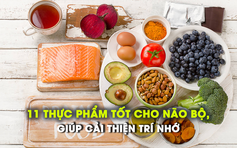 11 thực phẩm bổ não, giúp cải thiện trí nhớ