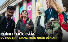 Lệnh cấm du học sinh mang theo thân nhân đến Anh chính thức có hiệu lực