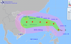 Bão Trà Mi sẽ mạnh lên trên Biển Đông, hướng thẳng vùng biển miền Trung