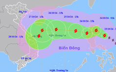 Bão Trà Mi khả năng 2 lần đổi hướng, tiến thẳng vùng biển Đà Nẵng