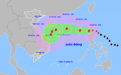 Bão Trà Mi vào Biển Đông thành bão số 6, dự báo liên tục đổi hướng đi