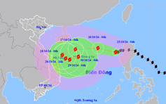 Tin tức thời tiết hôm nay 25.10.2024: Đường đi lạ của bão số 6 trên Biển Đông