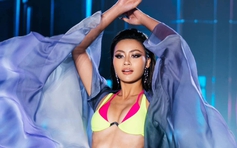 Hoa hậu Xuân Hạnh trình diễn bikini nóng bỏng ở Miss Cosmo