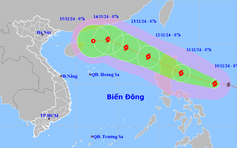 Thời gian và cấp độ bão Toraji vào Biển Đông thành bão số 8