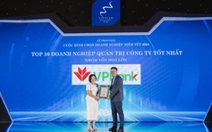 VPBank lọt Top 10 Doanh nghiệp vốn hóa lớn có Quản trị công ty tốt nhất 2024