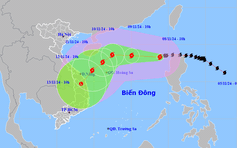 Bão số 7 liên tục đổi hướng, khả năng đổ bộ Quảng Nam - Quảng Ngãi