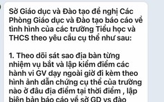 Có hay không Sở GD-ĐT TP.HCM yêu cầu bắt và kiểm điểm giáo viên dạy thêm?