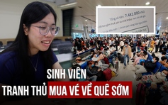 Giá vé tàu xe tăng cao, sinh viên tranh thủ mua vé về quê ăn tết sớm