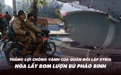 Điểm xung đột: Thắng lợi chóng vánh của quân đối lập Syria; Nga lấy bom lượn bù pháo binh