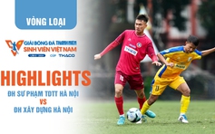 Highlight ĐH Sư phạm TDTT Hà Nội 4 - 0 ĐH Xây dựng Hà Nội | TNSV THACO Cup 2024