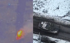 Thêm video khoảnh khắc xe tăng Abrams Mỹ trúng đạn bùng cháy ở Ukraine