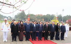 Lãnh đạo Đảng, Nhà nước viếng Chủ tịch Hồ Chí Minh nhân dịp tết Giáp Thìn 2024