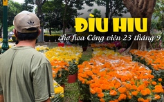 Đìu hiu chợ hoa Công viên 23 tháng 9 sáng 29 tết