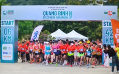 Gần 2.200 vận động viên tham gia giải chạy marathon khám phá Quảng Bình