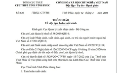 Tạm hoãn xuất cảnh loạt lãnh đạo doanh nghiệp ở Vĩnh Phúc do nợ thuế