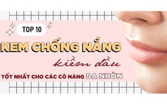 Top 10 kem chống nắng kiềm dầu ngừa mụn hiệu quả được tìm mua nhiều