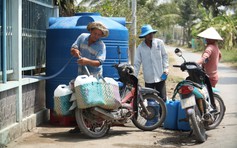 Long An: Người dân H.Tân Trụ thiếu nước ngọt sinh hoạt