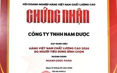 Nam Dược tiếp tục giữ vững danh hiệu Hàng Việt Nam chất lượng cao năm 2024