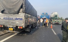 Tai nạn liên tiếp, cao tốc TP.HCM - Trung Lương kẹt xe gần 10 km