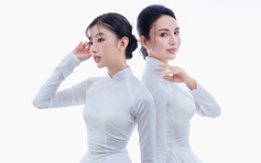Con gái cao 1,7m của Hoa hậu Ngọc Diễm diện áo dài đọ sắc cùng mẹ