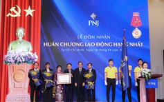 PNJ và Chủ tịch HĐQT PNJ Cao Thị Ngọc Dung nhận Huân chương Lao động hạng Nhất