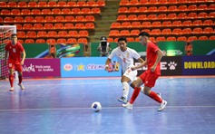 VCK futsal châu Á 2024, Việt Nam 0-0 Myanmar: Đoàn Phát đánh đầu trúng xà ngang