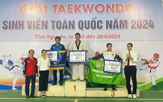 Trường ĐH Trà Vinh giành 6 huy chương tại giải vô địch taekwondo SV toàn quốc