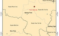 Một ngày xảy ra 3 trận động đất ở Quảng Nam, Kon Tum