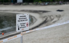 Singapore phong tỏa bãi biển đảo Sentosa vì dầu loang