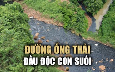 Xác định nguyên nhân vụ dòng suối hóa suối ‘than’ đen kịt ở Bình Phước