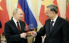Chủ tịch nước Tô Lâm chủ trì tiệc chiêu đãi Tổng thống Nga Vladimir Putin