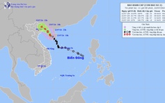 Bão số 2 tăng cấp đột ngột, hướng vào Quảng Ninh - Hải Phòng