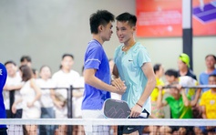 Trịnh Linh Giang - Trương Vinh Hiển thắng thuyết phục cặp pickleball tốp đầu thế giới