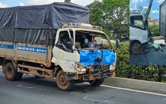 Tai nạn khiến giao thông cửa ngõ tây bắc TP.HCM bị ùn tắc, phương tiện kéo dài nhiều km