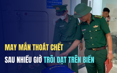 Người đàn ông may mắn thoát chết sau nhiều giờ trôi dạt trên biển Quảng Ngãi